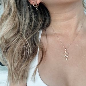 lola dragon necklace - gold filled